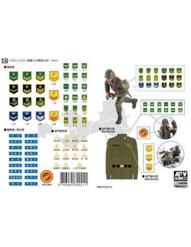 ROC ARMY 1960-2000 MILITARY ARMBAND DECAL 