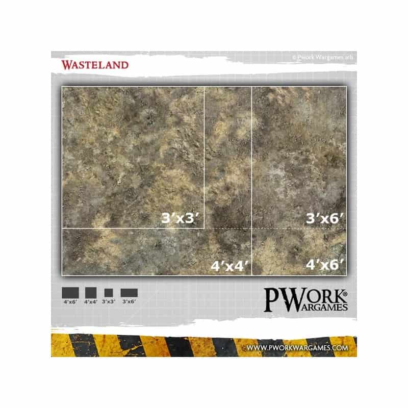 TAPIS DE JEU NEOPRENE WASTELAND 120X120CM