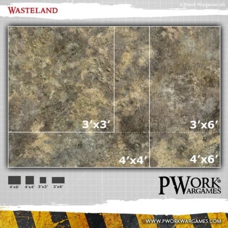 TAPIS DE JEU NEOPRENE WASTELAND 120X120CM