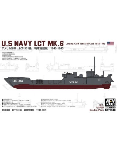 U.S. Navy LCT MK.6 landing Craft Tank 501 Class 1943-1945 