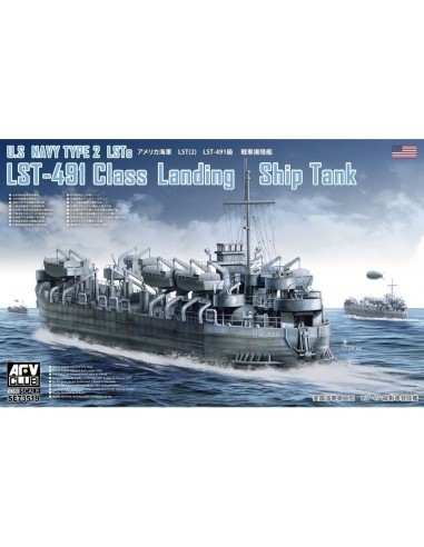 U.S. Navy Type 2 LSTs LST-491 Class Landing Ship Tank 