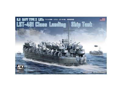 U.S. Navy Type 2 LSTs LST-491 Class Landing Ship Tank 