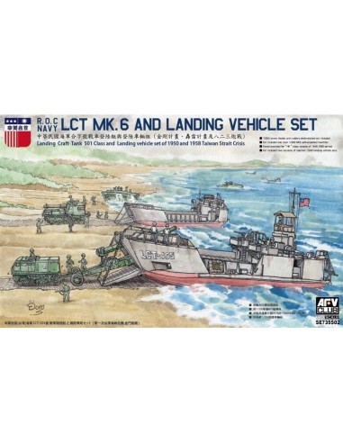 R.O.C. Navy LCT MK.6 and Landing Vehicle Set 