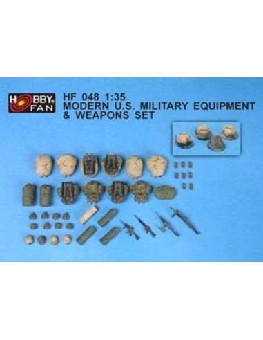 Modern U.S. Milit. Equip. & Weapons Set 