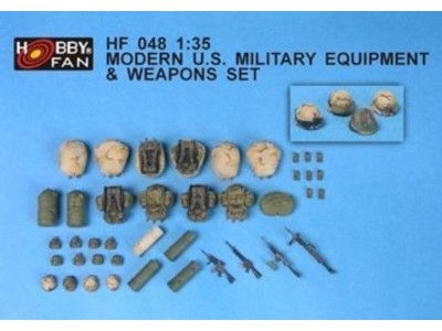 Modern U.S. Milit. Equip. & Weapons Set 
