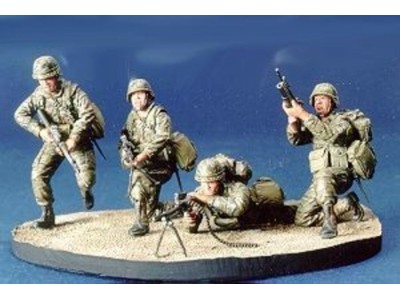 R.O.C. Marine Team- 4 Figures with Base 