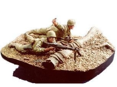 U.S. Marine gunner & grenadier with base 