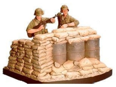 U.S. Airborne in Vietnam war of Pos. w/B 