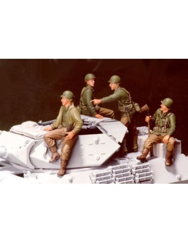 U.S. M10 Tank Infantry- 4 Fig. "Pick Up" 