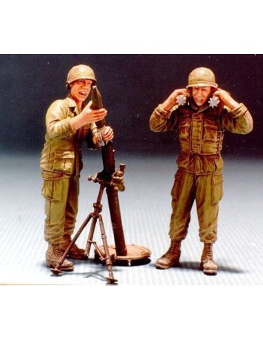 U.S. V.N. war M29 81mm Mortar w/Crew 