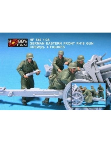 German eastern front FH18 gun crew(2)-4F 