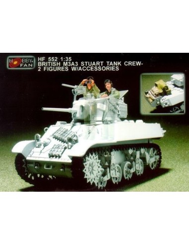 Brit. M3A3 Stuart tank crew- 2F. w/Acc. 