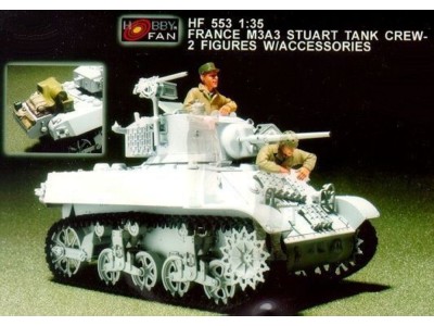 France M3A3 Stuart Tank crew/2fig.w/acc. 