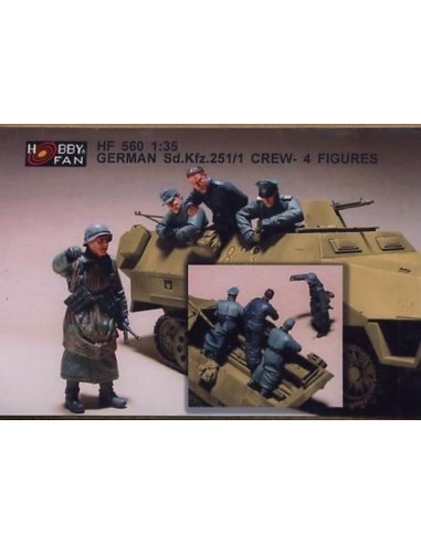German Sd.Kfz.251/1 Crew- 4 Figures 