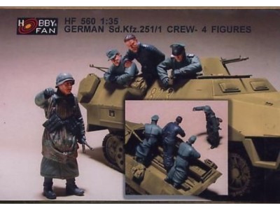 German Sd.Kfz.251/1 Crew- 4 Figures 