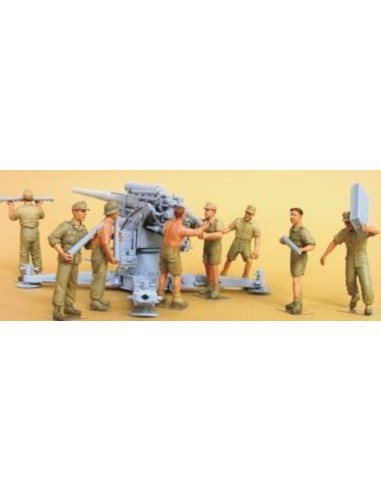 Flak 18 Crew set (Afrikakorps) 8 figures 