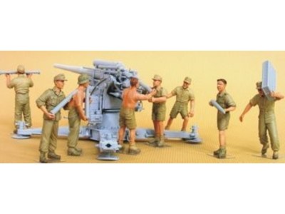 Flak 18 Crew set (Afrikakorps) 8 figures 