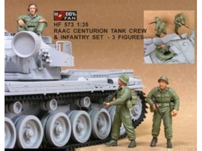 RAAC Centurion Tank Crew & Inf.set- 3Fig 