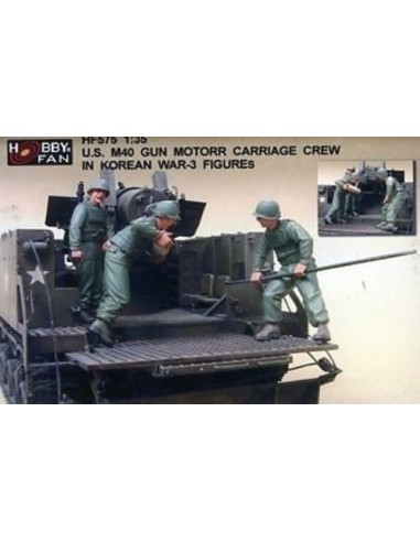 U.S. M40 Gun Motor Carri. in Kor.W./3Fig 