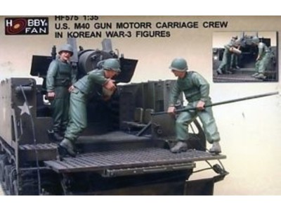 U.S. M40 Gun Motor Carri. in Kor.W./3Fig 