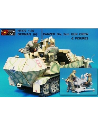 German HG Panzer Div.2cm Gun Crew- 2 Fig 