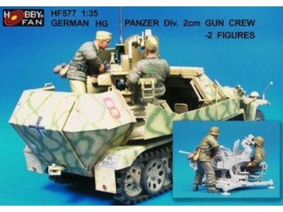 German HG Panzer Div.2cm Gun Crew- 2 Fig 
