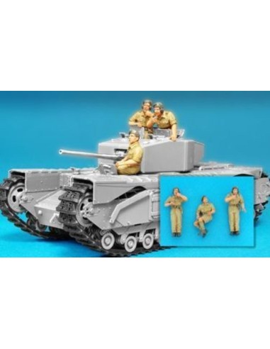 British Churchill Tank crew alamein/3fig 