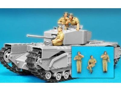 British Churchill Tank crew alamein/3fig 