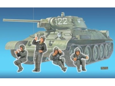 T-34 Tank Crew(1)- 4 Figures 