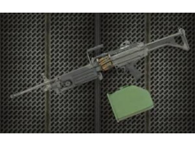 Resin arms U.S. M249 Minimi machine gun 