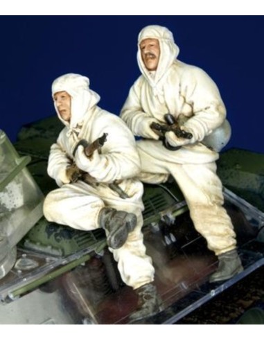 Russ. infantry on T-34 winter unif. set2 