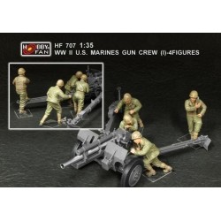 WWII U.S. Marines gun crew(set 1 4 fig.) 