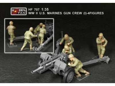 WWII U.S. Marines gun crew(set 1 4 fig.) 