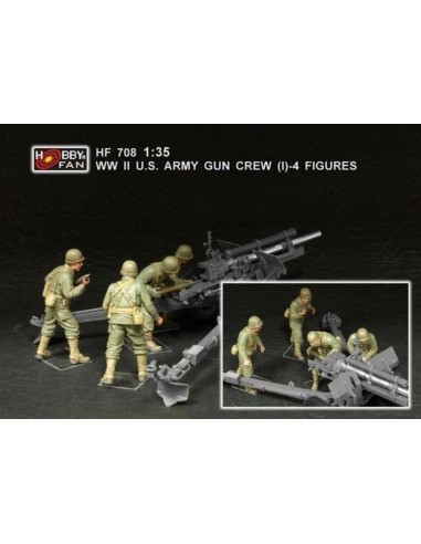 WWII U.S. Army gun crew (set 1 / 4 fig.) 