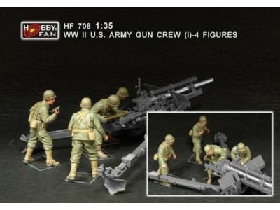 WWII U.S. Army gun crew (set 1 / 4 fig.) 