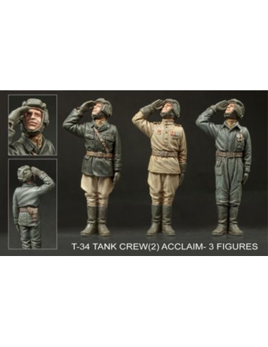 T-34 Tank Crew(2) Acclaim (3 figures) 
