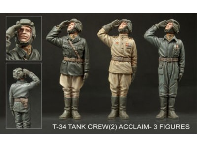 T-34 Tank Crew(2) Acclaim (3 figures) 