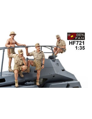 Sdkfz263 Afrikakorps Crew-4 Figures 