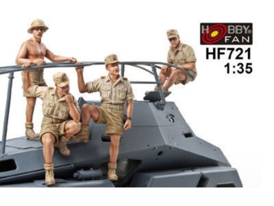Sdkfz263 Afrikakorps Crew-4 Figures 