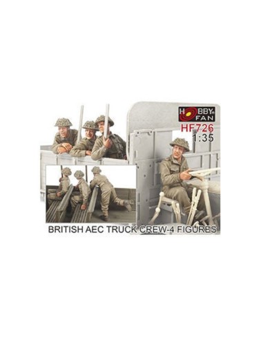British AEC Truck crew- 4 Figures 