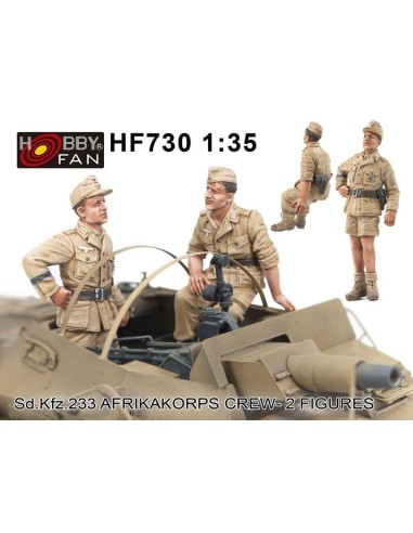 Sd.kfz 233 Afrikakorps Crew-2 figures 