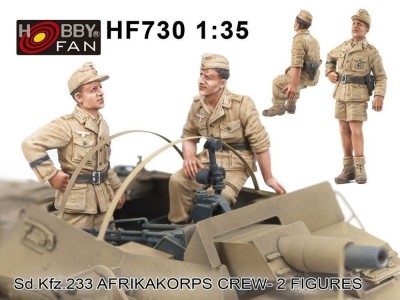 Sd.kfz 233 Afrikakorps Crew-2 figures 
