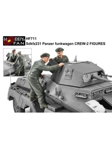 Sdkfz231 Panzer Funkwagen Crew 2 Figuren 