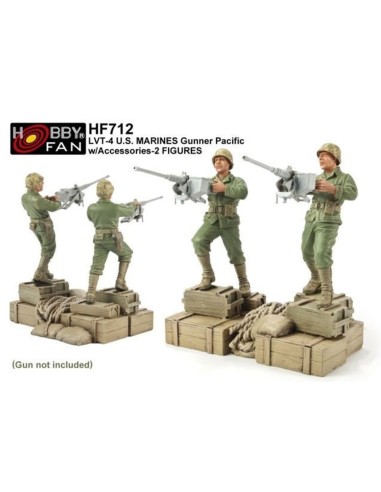 LVT-4 US Marines Gunner Pacif. 2 Figuren 