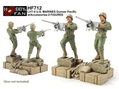 LVT-4 US Marines Gunner Pacif. 2 Figuren 