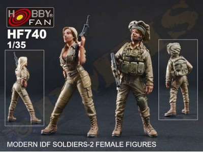 Modern IDF Soldiers-2 Female Figures 