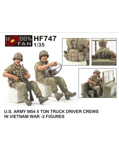 U.S. ARMY M54 5Ton TRUCK DRIVER CREWS IN VIETNAM WAR-2 FIGURES 