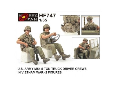 U.S. ARMY M54 5Ton TRUCK DRIVER CREWS IN VIETNAM WAR-2 FIGURES 