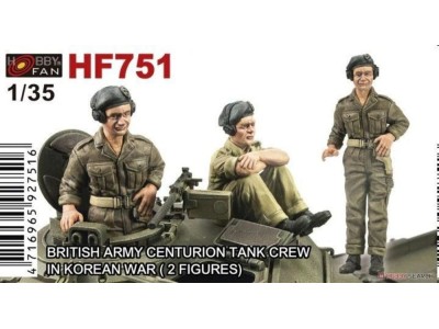 BRITISH ARMY CENTRURION TANK CREW IN KOREAN WAR-2 FIGURES 