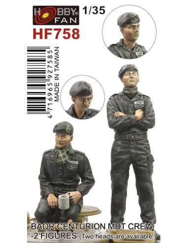 BAOR Centurion MBT Crew-2 figures(Two heads are available) 
